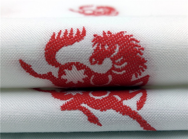 2018新品牛津紡提花布色織襯衫提花面料